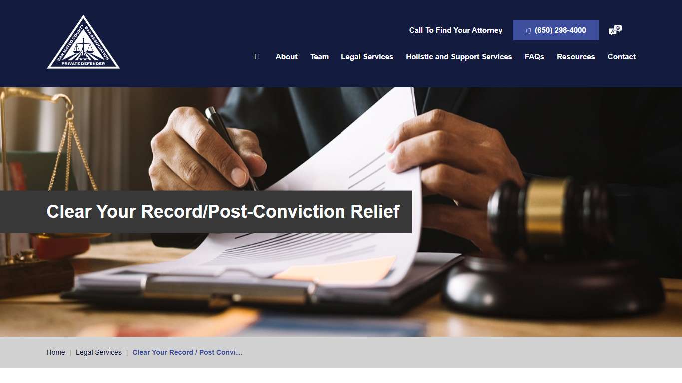 Record Clearance | San Mateo County Private Defender